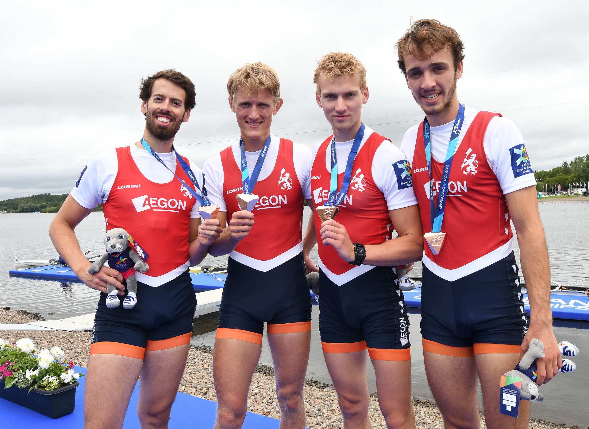 European Rowing Championships Glasgow LM4x Bronze NED