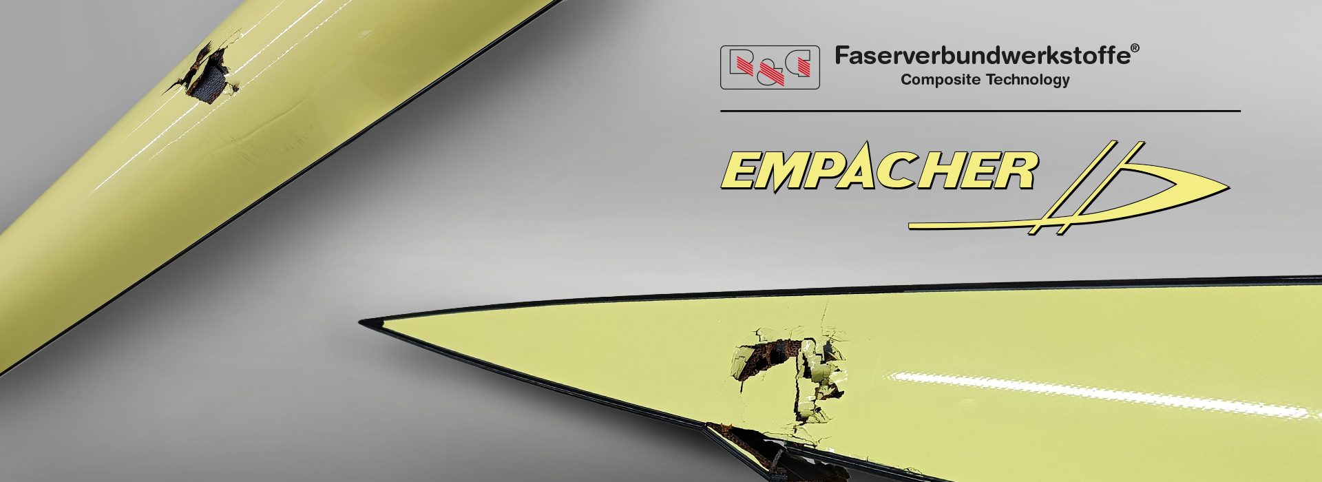 A damaged boat that can be repaired using materials from the repair shop