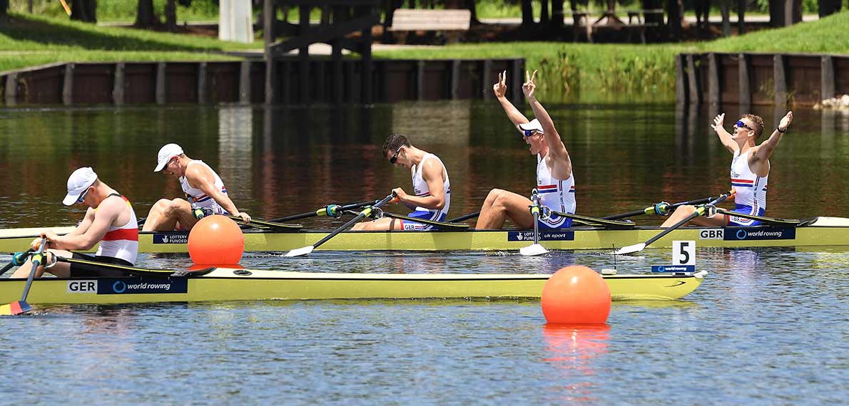 World Rowing Under 23 Championship BM 4x Gold GBR