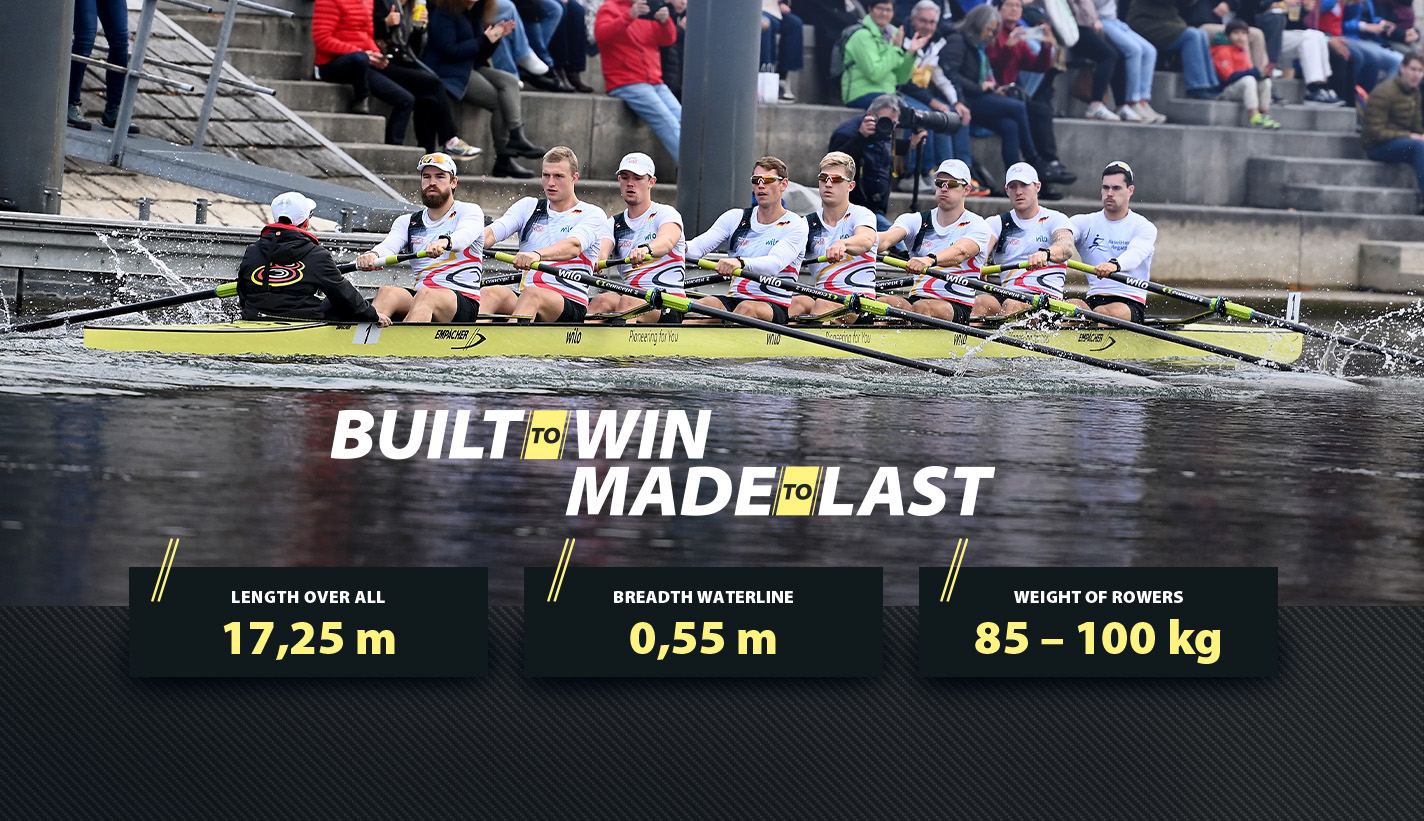 The new heavyweight eight XCR 80 in action