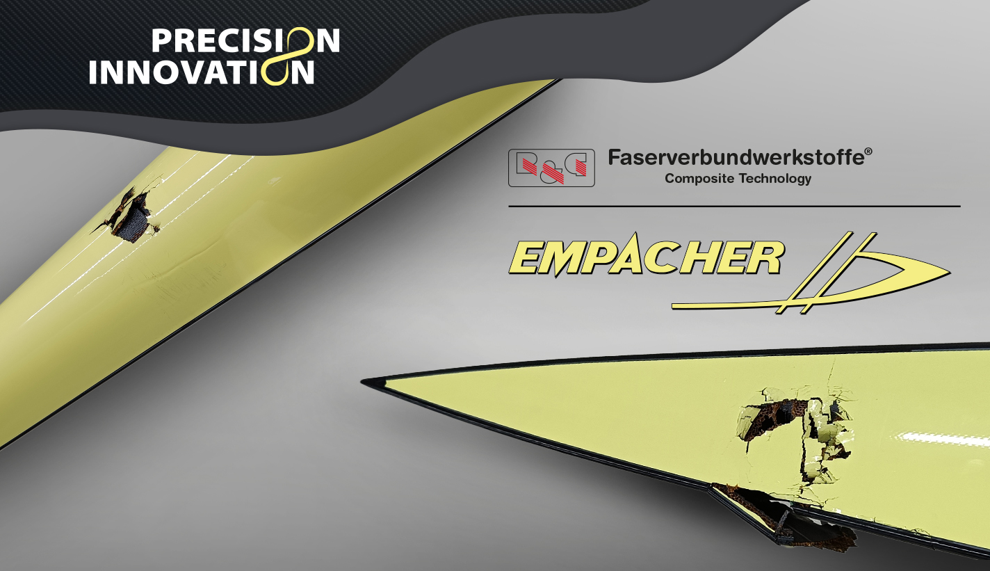 Damaged boat to be repaired using materials from the repair shop