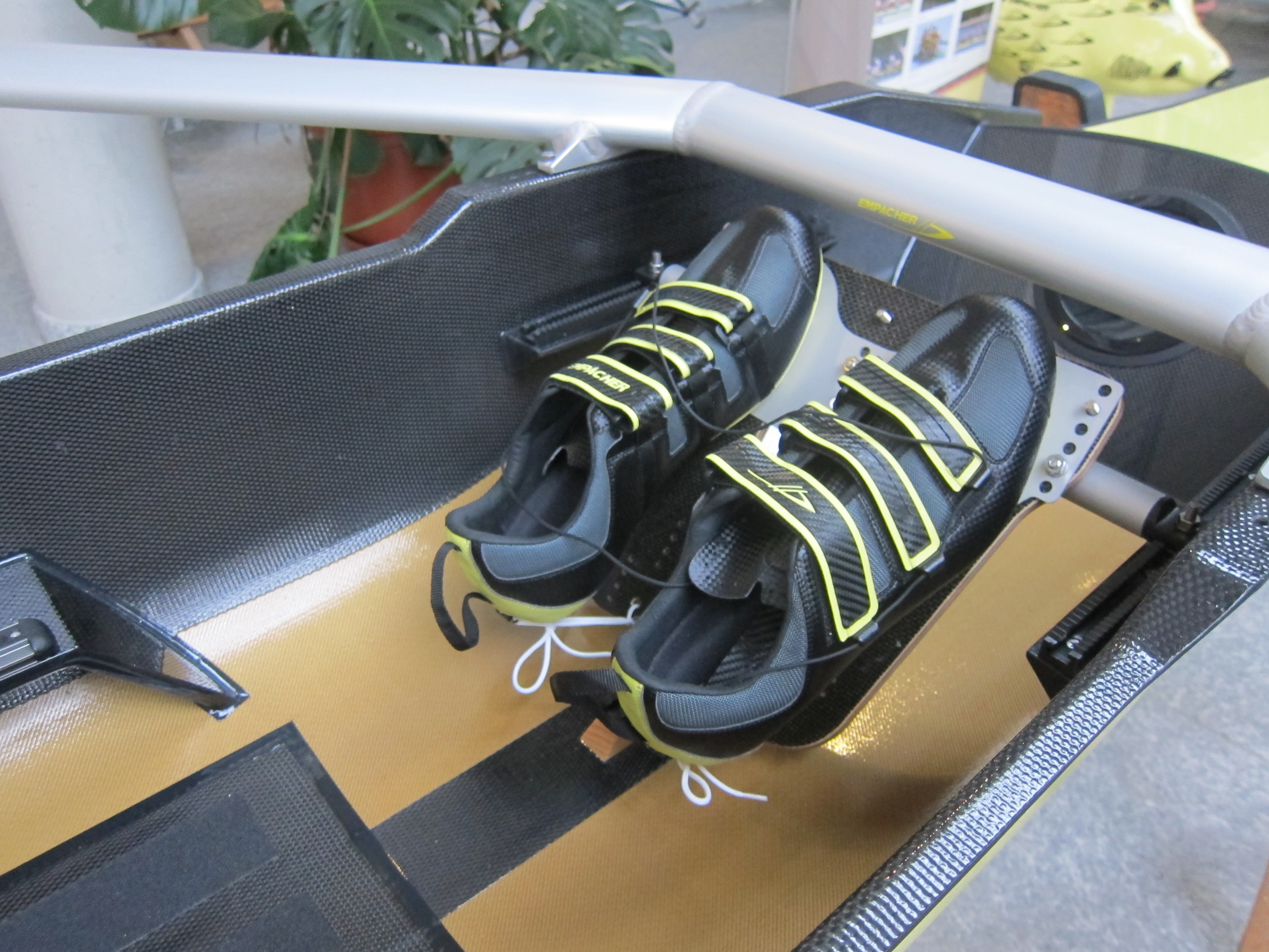 footstretcher with rowingshoes